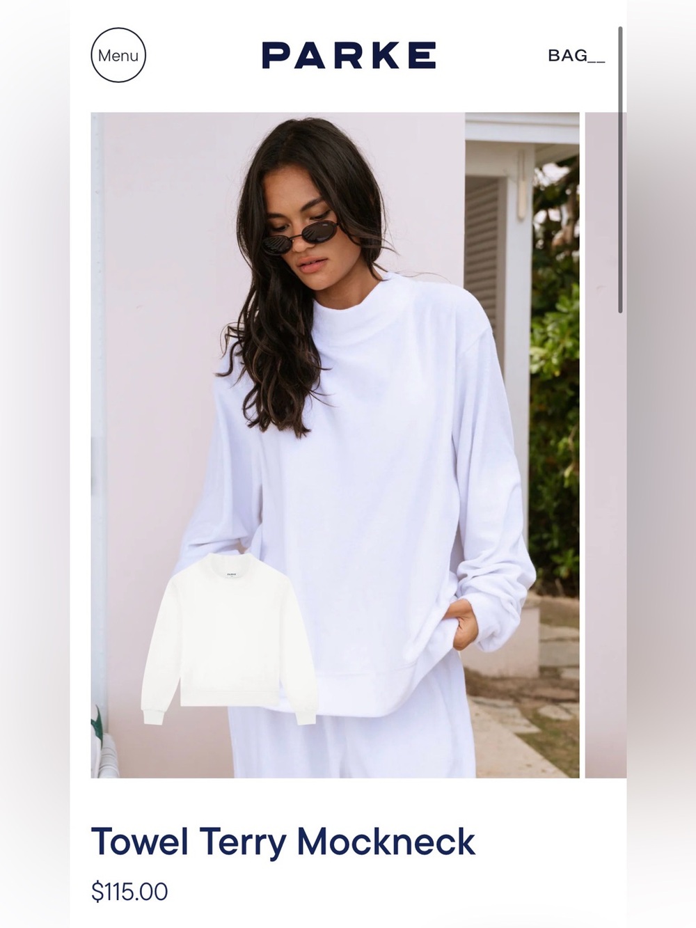 BRAND NEW Parke Terry Clothe Mockneck